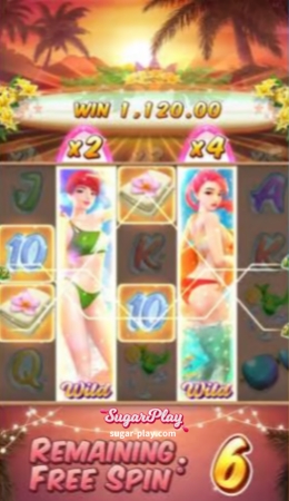 PG Bikini Paradise Slot Game Big Winner