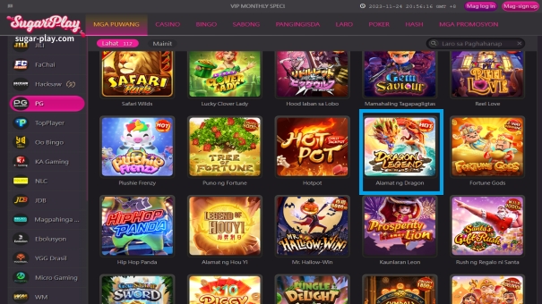 Oo! Pagkatapos i-set up ang iyong Sugarplay Online Casino account, maaari mong laruin ang laro ng Dragon Legend slot