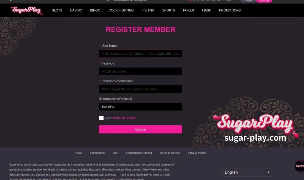 Visit SugarPlay and register.