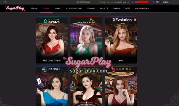 Choose the beauty casino world you want to enter.